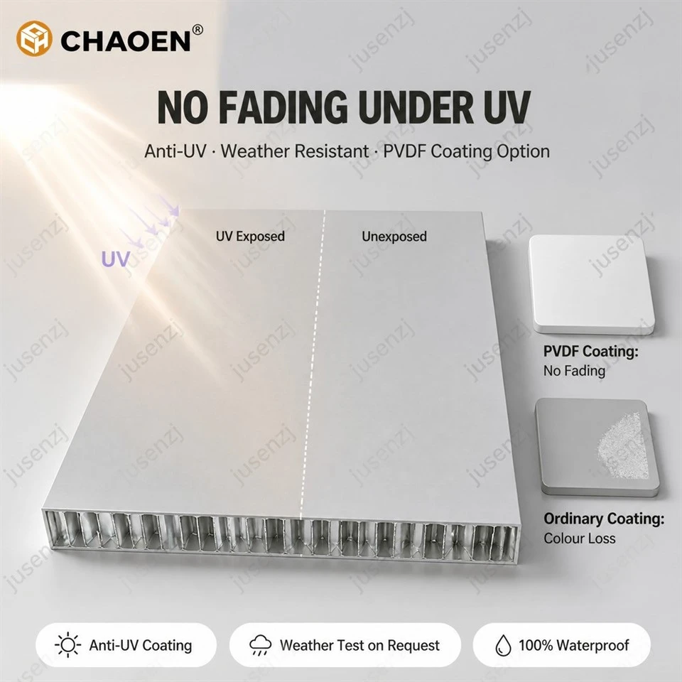 Weather Resistant PVDF Aluminum Honeycomb Panel For Balcony & Laundry Cabinet high quality Weather Resistant PVDF Aluminum Honeycomb Panel For Balcony & Laundry Cabinet high quality